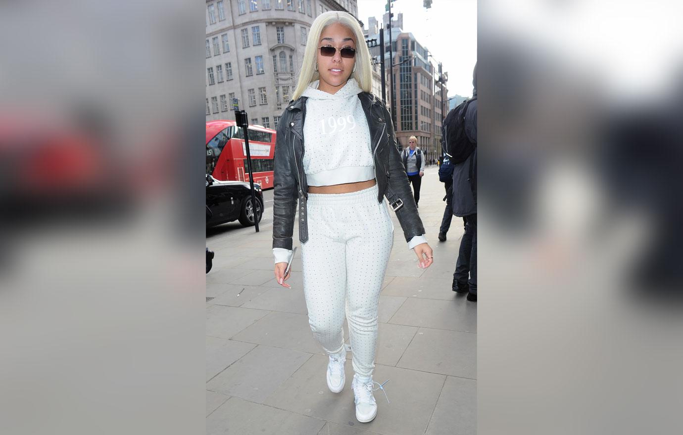 Jordyn Woods: Blonde Hair & White Tracksuit After Cheating Scandal