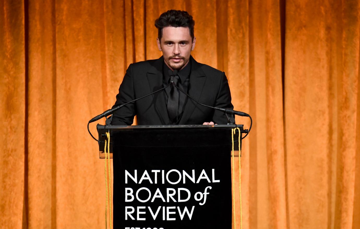 James Franco speaks onstage during the National Board of Review Annual Awards Gala at Cipriani 42nd Street on January 9, 2018 in New York City.