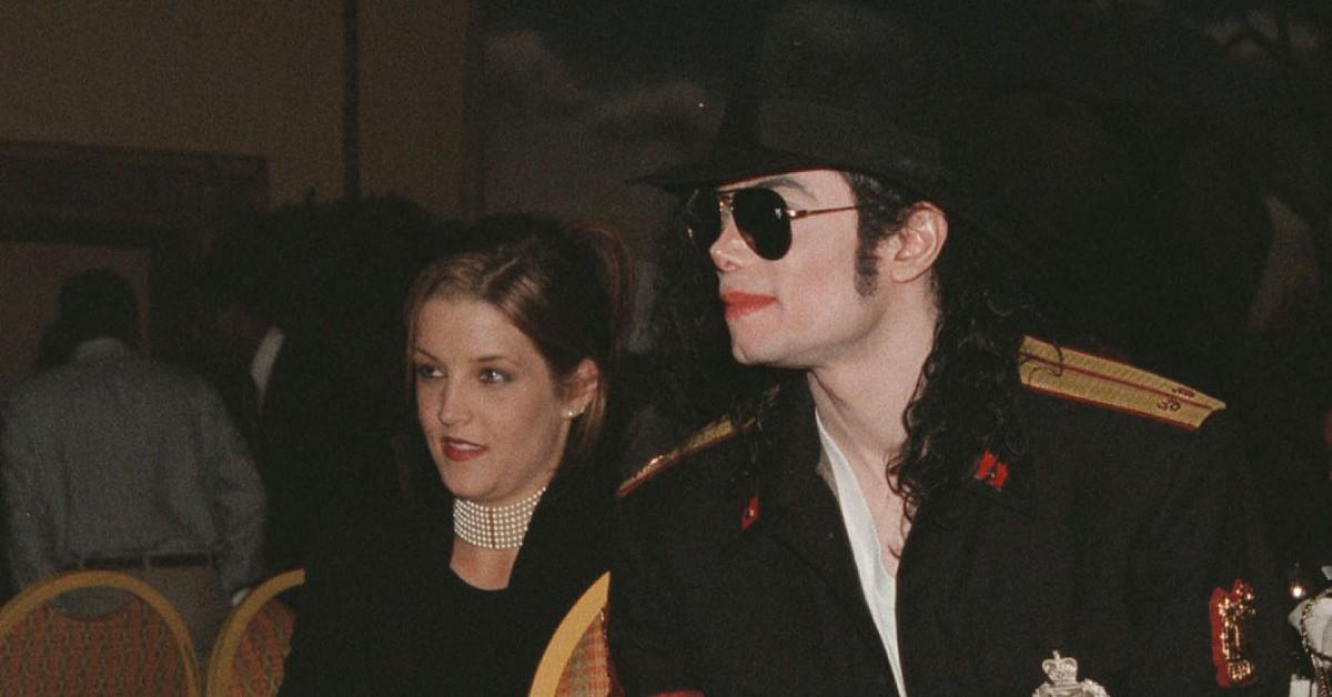 Photo of Lisa Marie and Michael Jackson