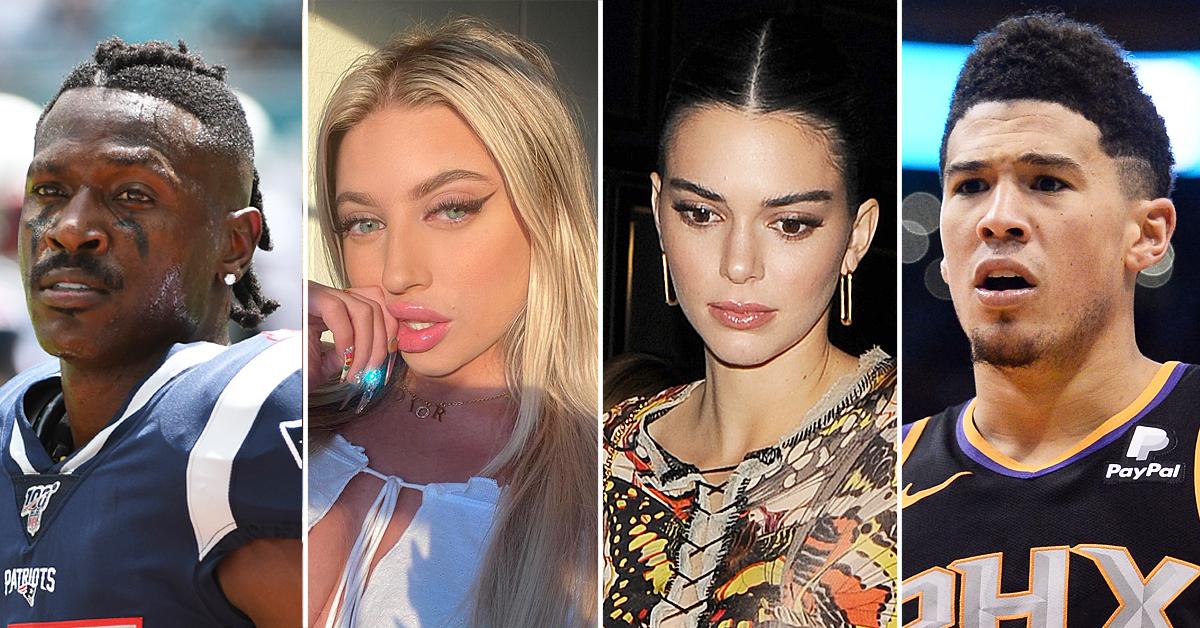 antonio brown onlyfans model ava louise threatens to expose kendall jenner boyfriend devin booker