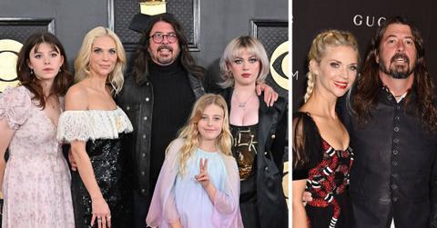 Composite photo of Dave Grohl and Jordyn Blum, daughters Harper, Violet and Ophelia.