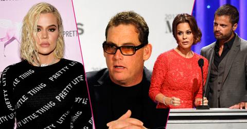 Left, Khloe Kardashian;Center, Mike Fleiss; Right, Brooke Burke-Charvet (L) and her husband, actor David Charvet