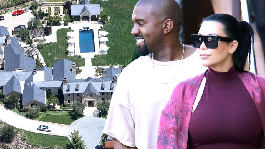 //kanye west kim kardashian mansion architectural digest