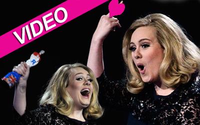 //adele brit awards finger landov post