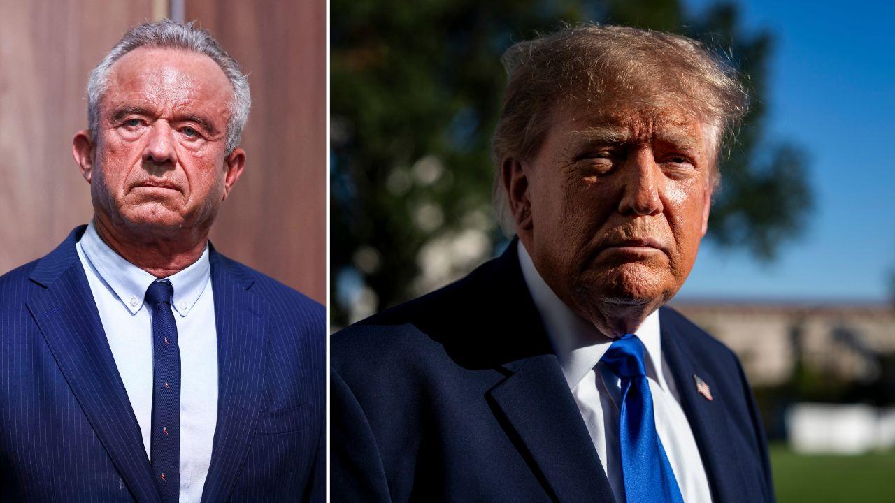 split image of RFK Jr. and Donald Trump