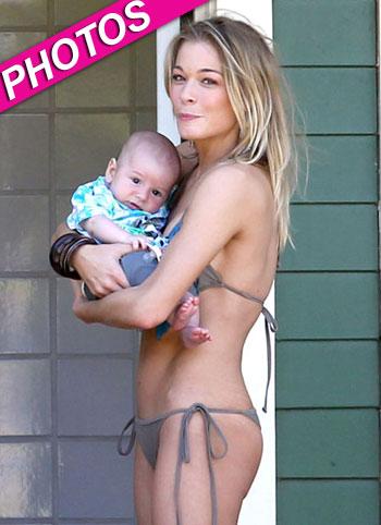 //leann rimes bikini baby post