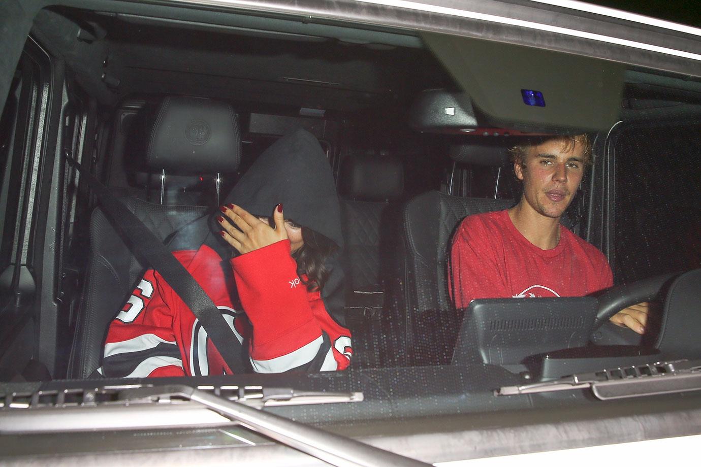 Selena Gomez Wears Justin Bieber Jersey