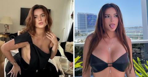 Split photos of Bella Thorne