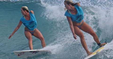 Soul Surfer Bethany Hamilton Surfing In Hawaii