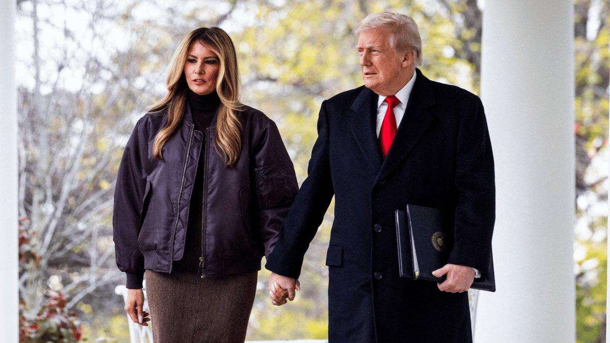 Photo of Melania and Donald Trump