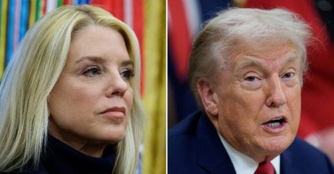 Composite photo of Pam Bondi and Donald Trump