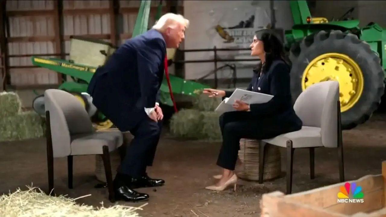The president ended up storming out of the interview.