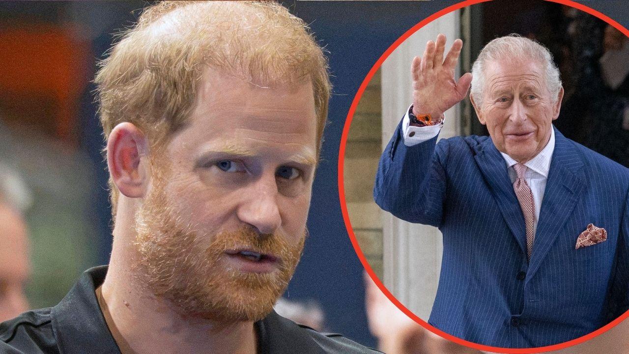 Photo of King Charles and Prince Harry