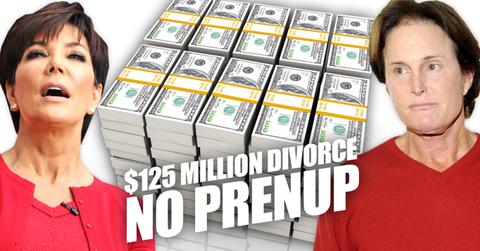 //kris bruce jenner million divorce no pre nup wide