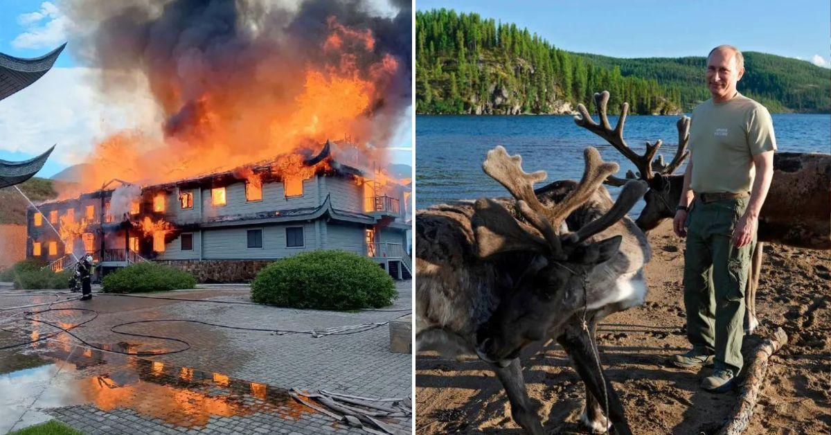 Putin's Palace Compound Goes Up in Flames