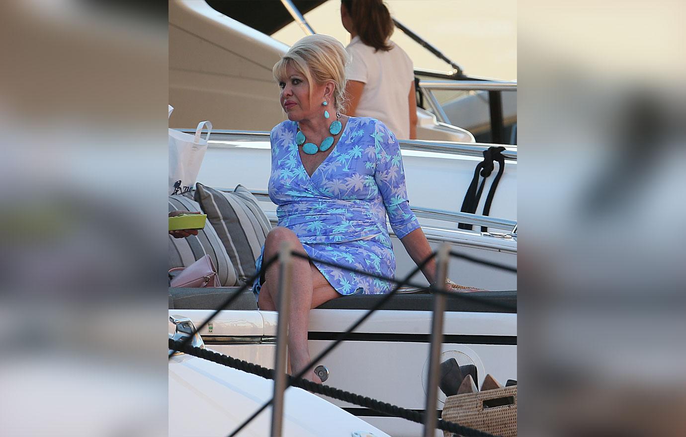 Ivana Trump On Holiday In St Tropez