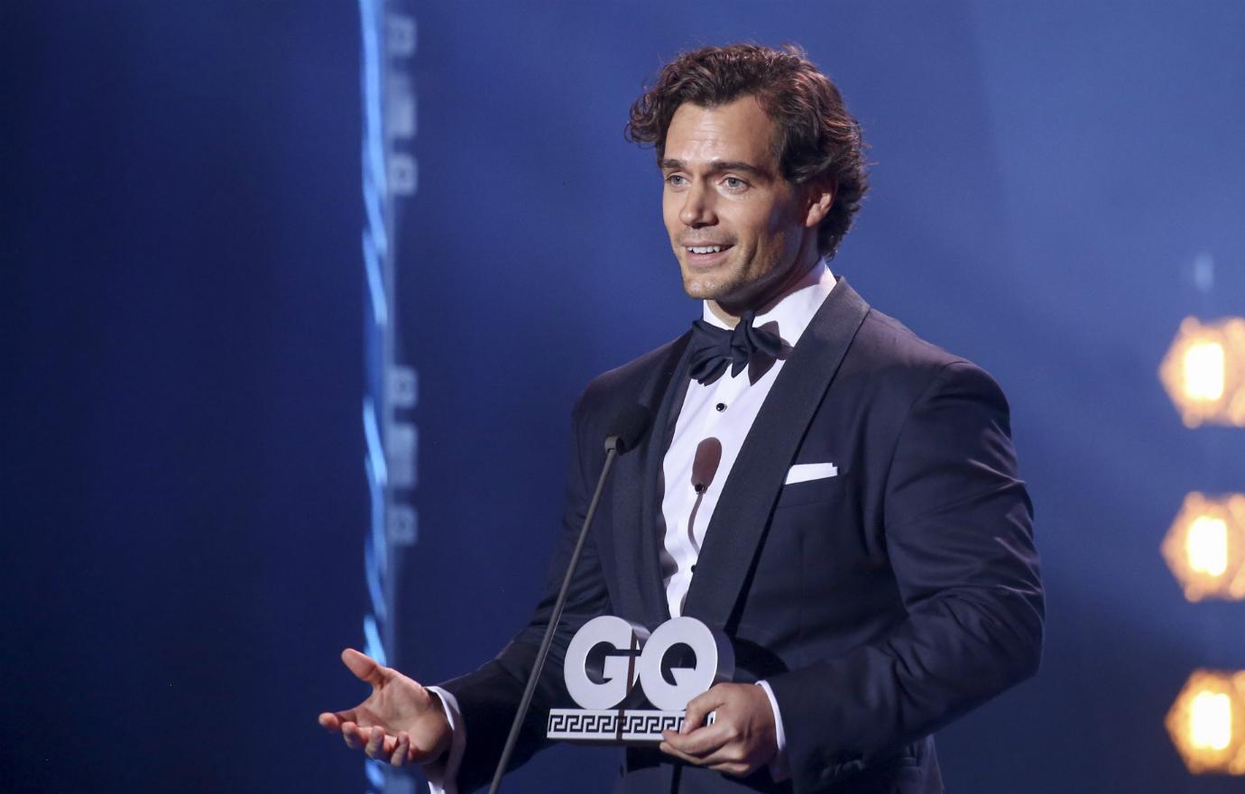 British actor and award winner Henry Cavill was seen on stage during the GQ Men of the Year Award show at Komische Oper on November 8, 2018 in Berlin, Germany