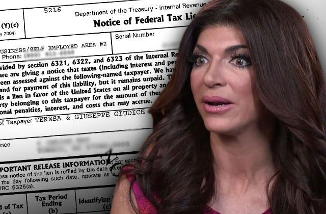 teresa giudice joe giudice debt federal tax lien rhonj