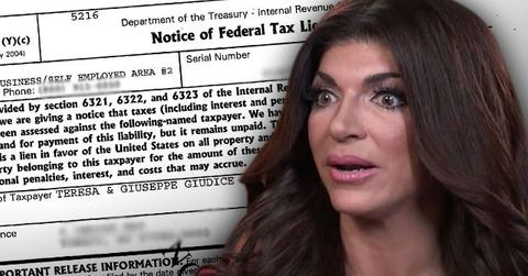 teresa giudice joe giudice debt federal tax lien rhonj