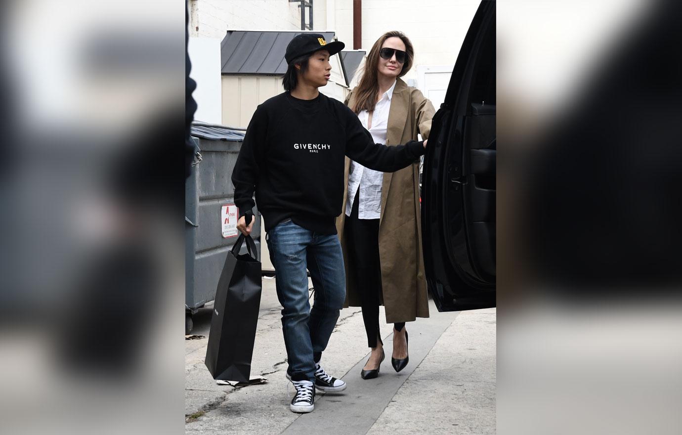 //angelina jolie pax shop after brad returns to jennifer anistons side