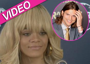 //rihanna slams ashton kutcher hook up