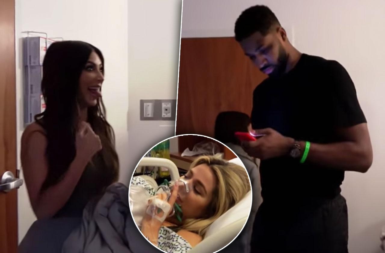 Kim Kardashian Avoids Tristan Thompson Khloe Delivery Room