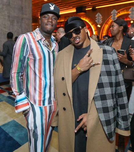 young paris romeo hunte raising a toast to the voices of inclusive sustainable designers at disco jerome afterparty with diageo and its brands ketel one tequila don julio seedlip at the conscious fashion preview at virgin hotels n