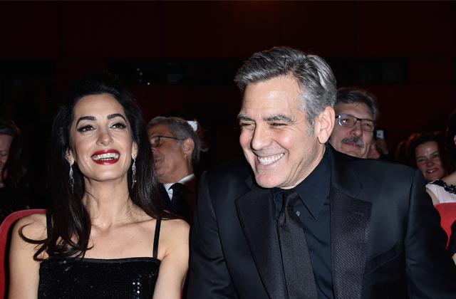 george clooney changing changing diapers