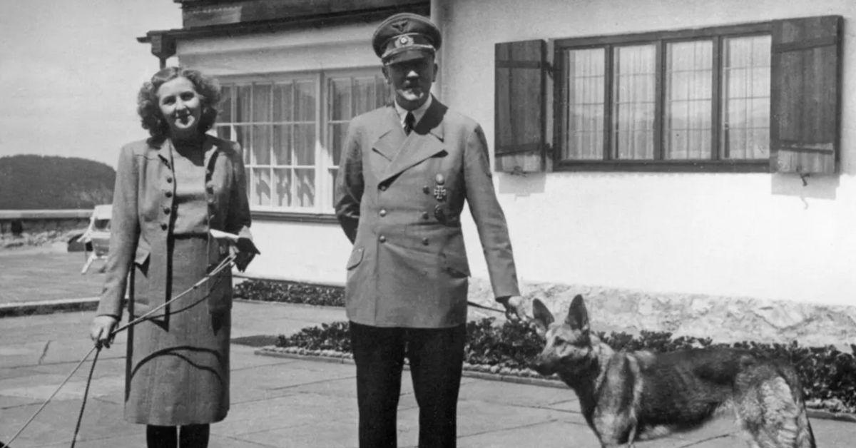 Photo of Adolf Hitler and Eva Braun
