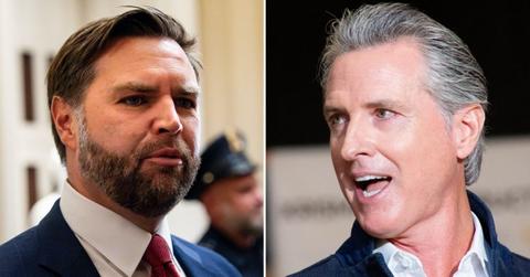 Photo of JD Vance Gavin Newsom