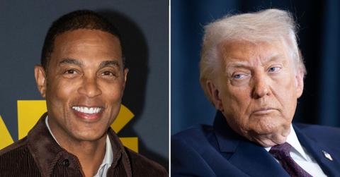 split image of Don Lemon and Donald Trump