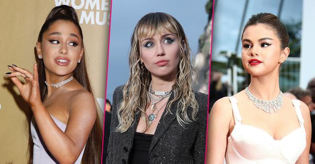 Ariana Grande Miley Cyrus Selena Gomez Look Serious Share Ghost Stories