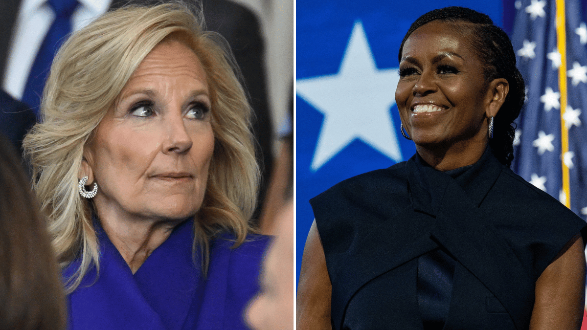 Jill Biden and Michelle Obama