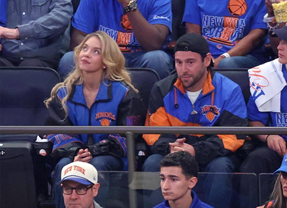 Scooter Braun is reportedly living with Sweeney at his Brentwood home.