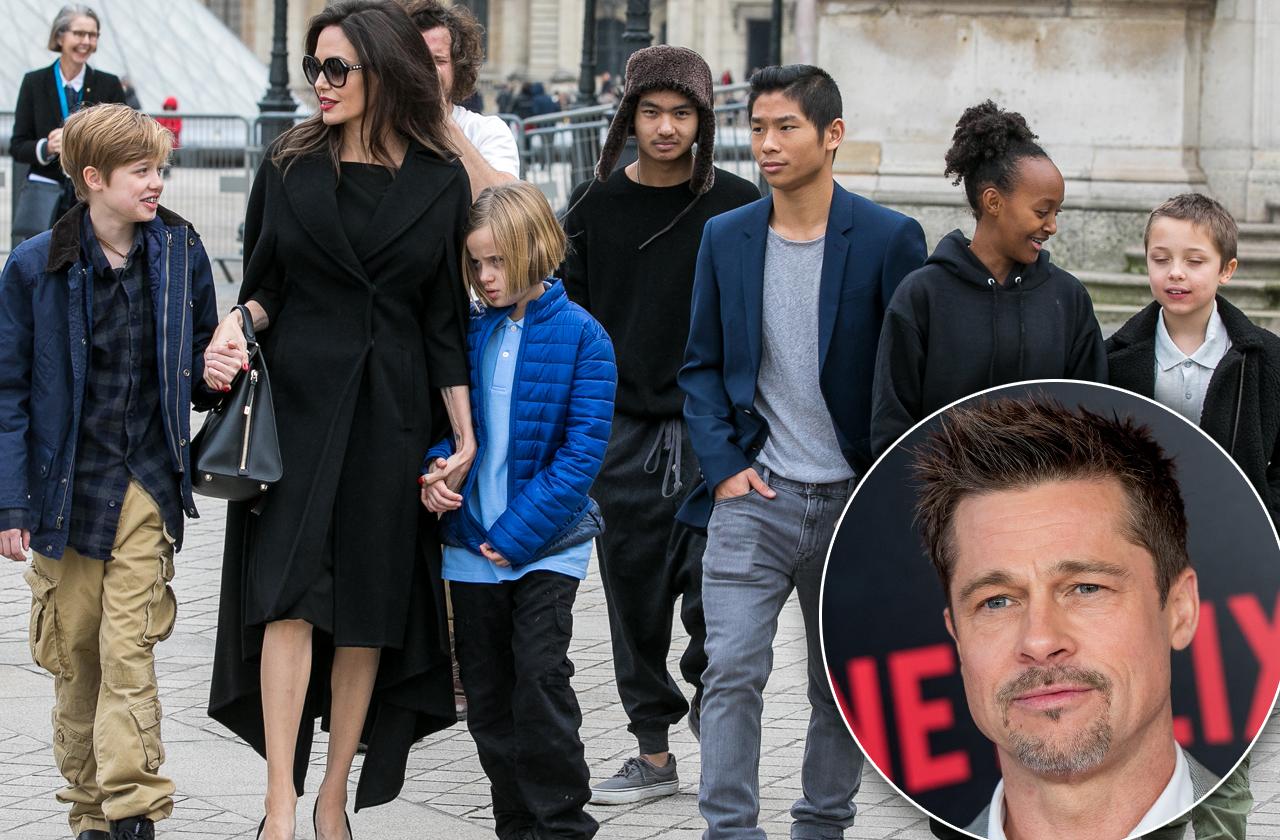 Angelina Jolie England Move Brad Pitt Kids