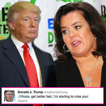 //donald trumps tweets rosie get well