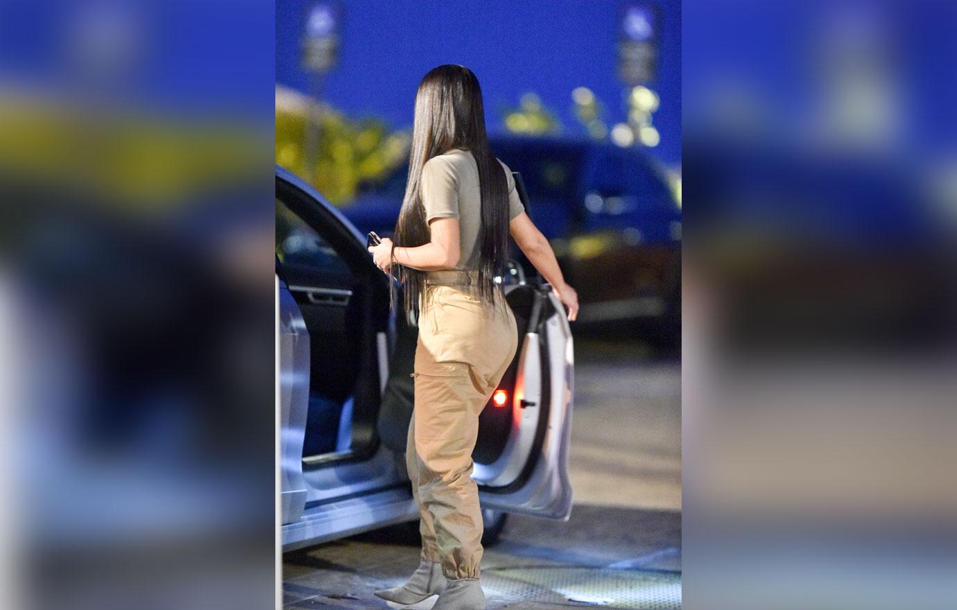 Kim Kardashian Date Night With Kanye Cargo Pants