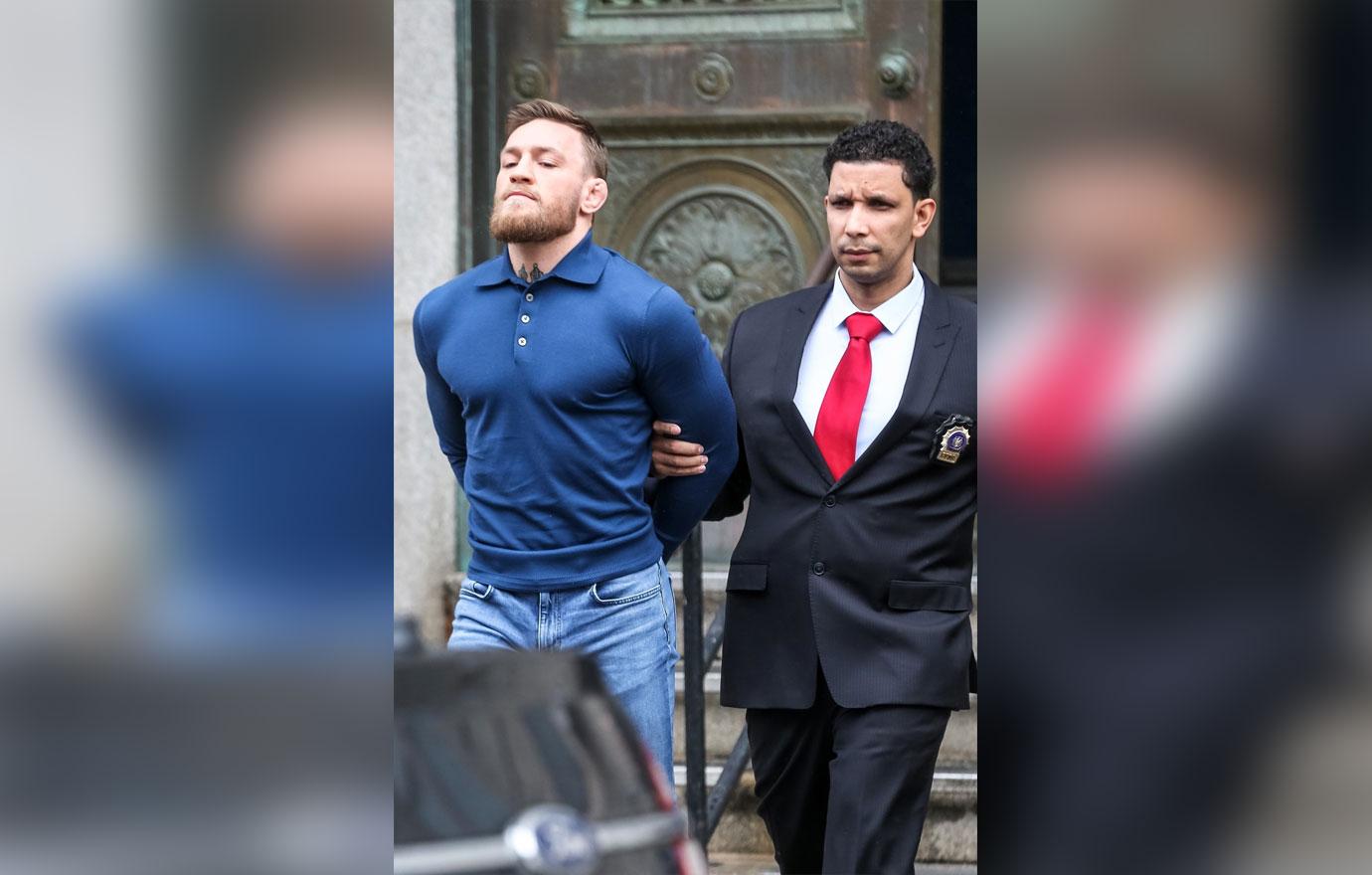 //Conor McGregor Leaves Precinct Attack