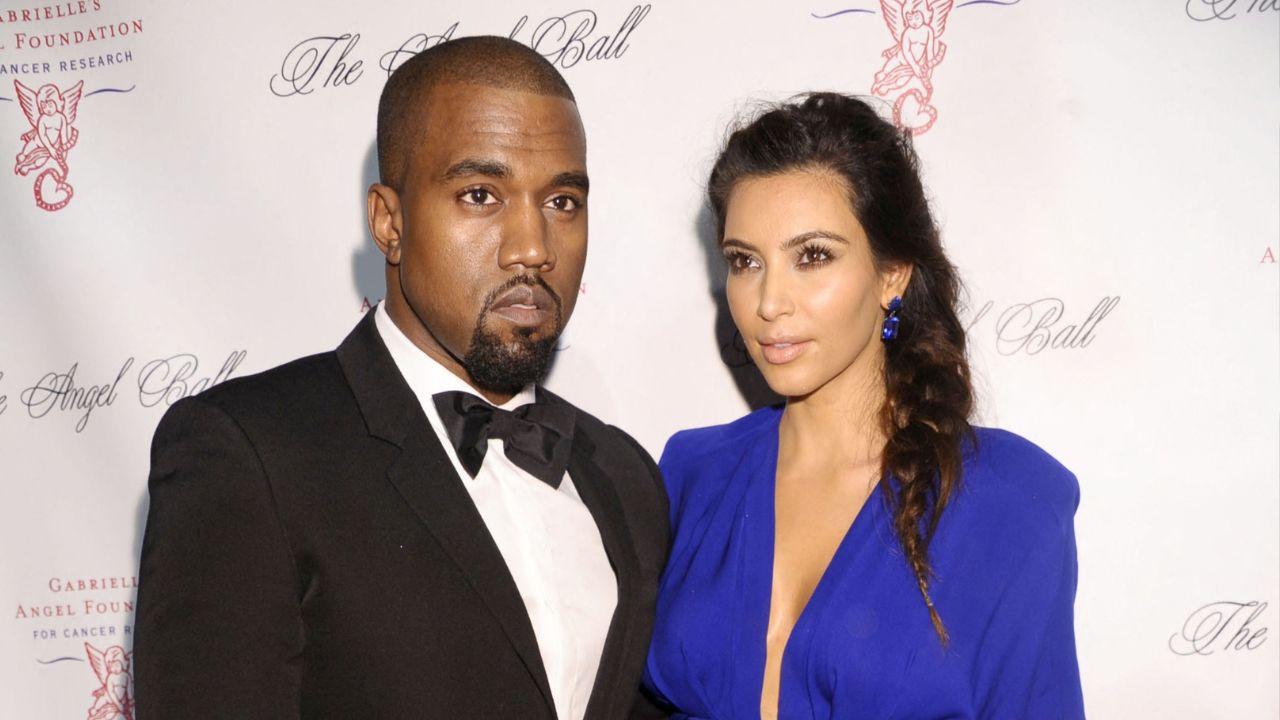 picture of kanye west and kim kardashian