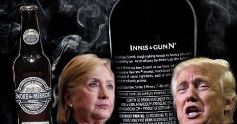 hillary clinton donald trump election truth serum beer