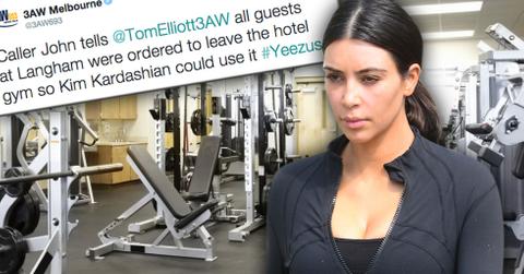 //kim kardashian boots guests from gym in melbourne pp