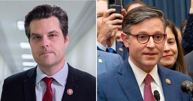 matt gaetz mocks house colleagues new house speaker mike johnson
