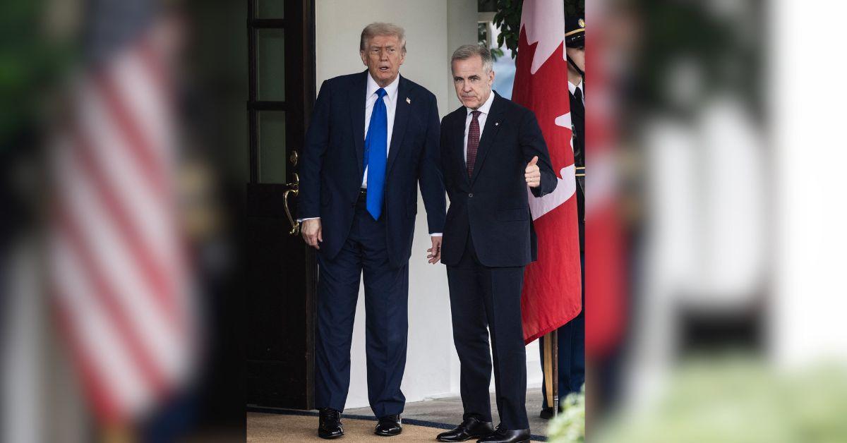Photo of Donald Trump and Mark Carney
