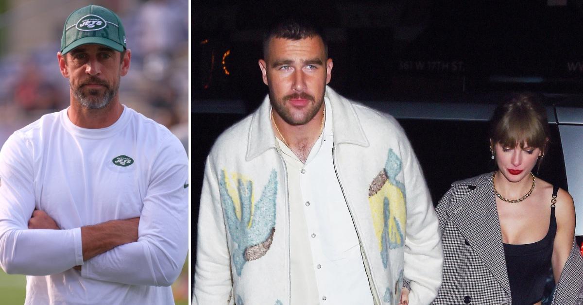 Chiefs Tight End Travis Kelce Just livin' in Wayne's World Plaid Suit