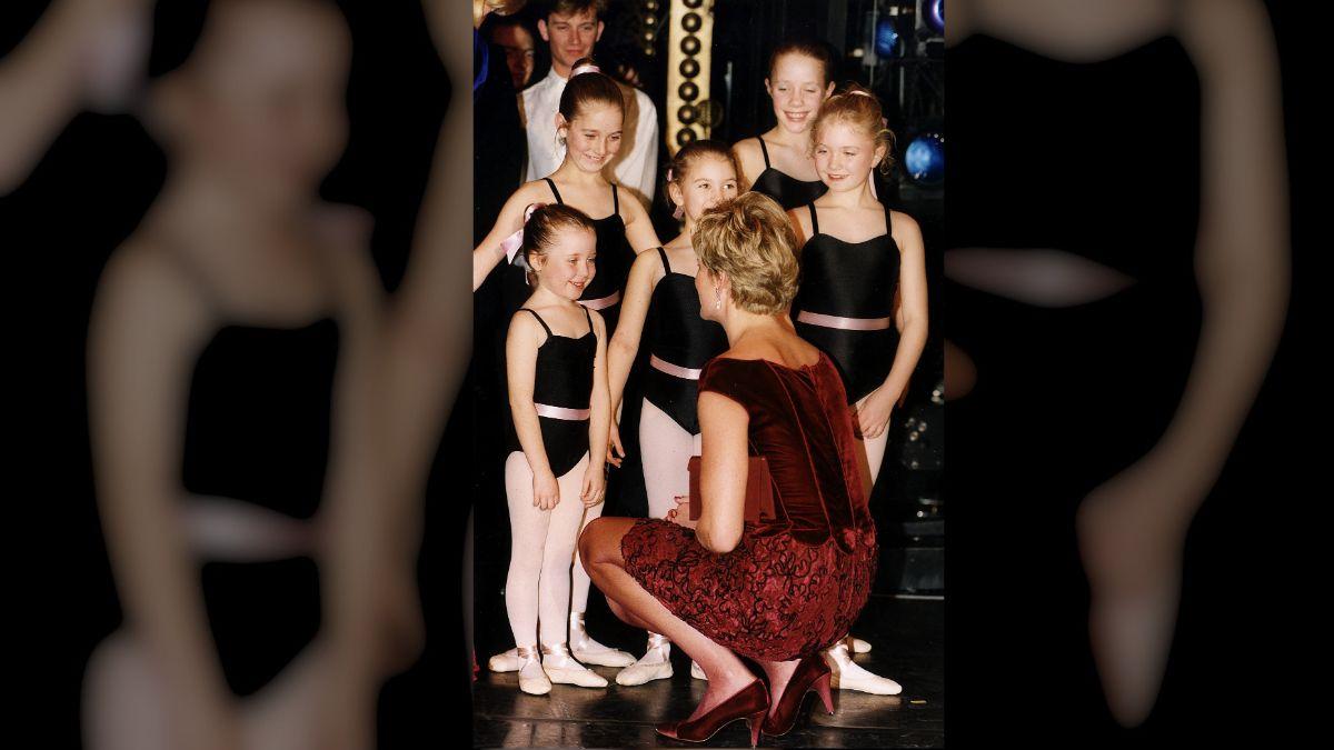 Photo of Princess Diana with child ballerina