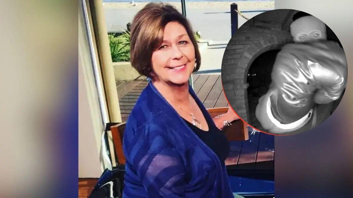 Composite photo of Nancy Guthrie and suspect