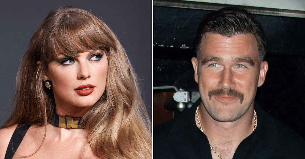 Composite photo of Taylor Swift, Travis Kelce