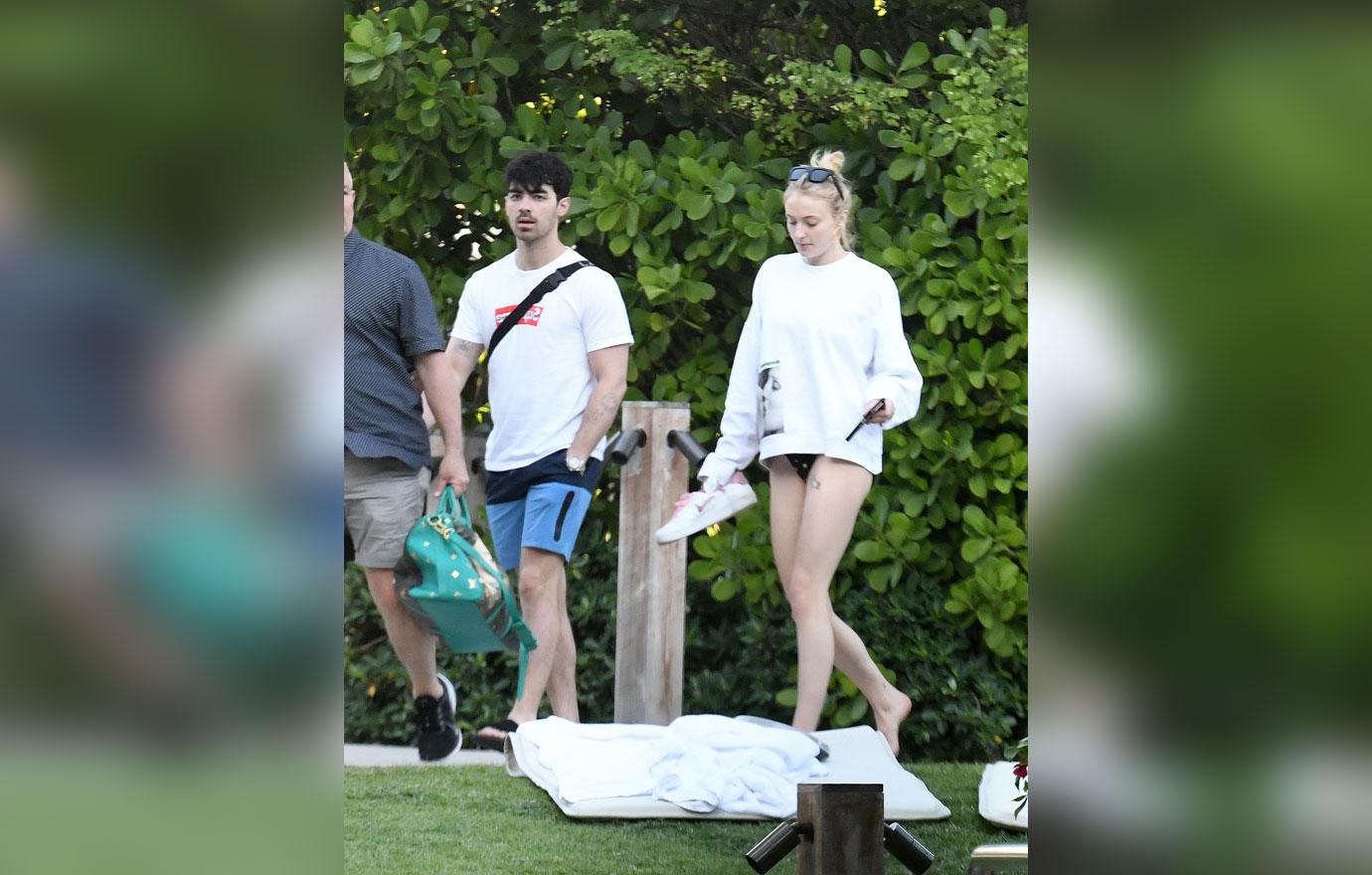 Sophie Turner Shows Swimsuit Body With Fiance Joe Jonas