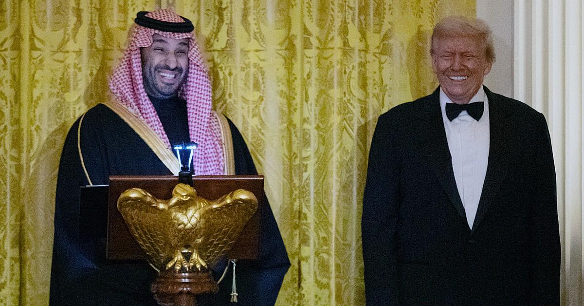 Photo of Donald Trump and Mohammed bin Salman