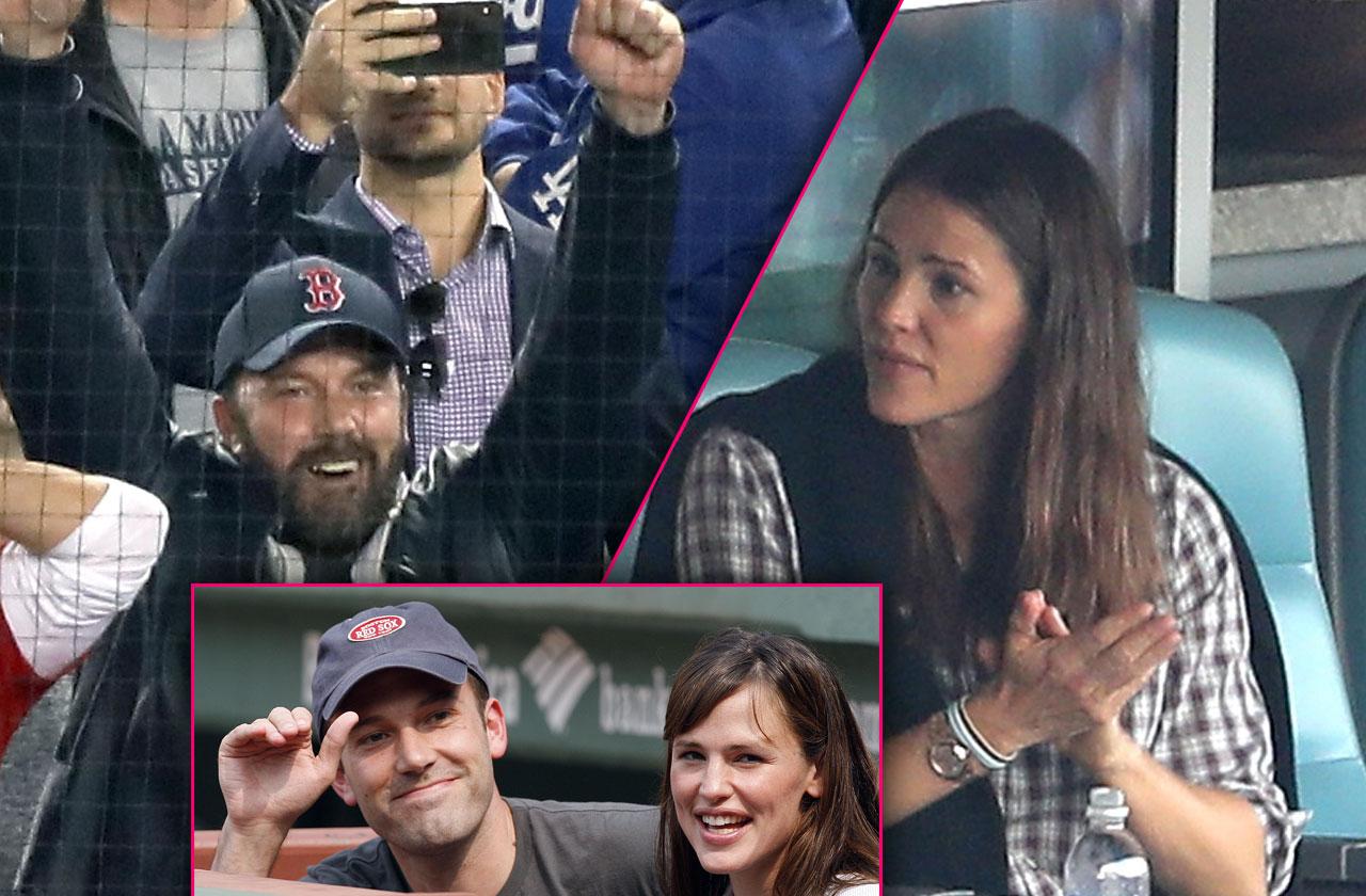 Ben Affleck Jennifer Garner Red Sox Game